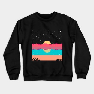 Starry Night At The Beach Crewneck Sweatshirt